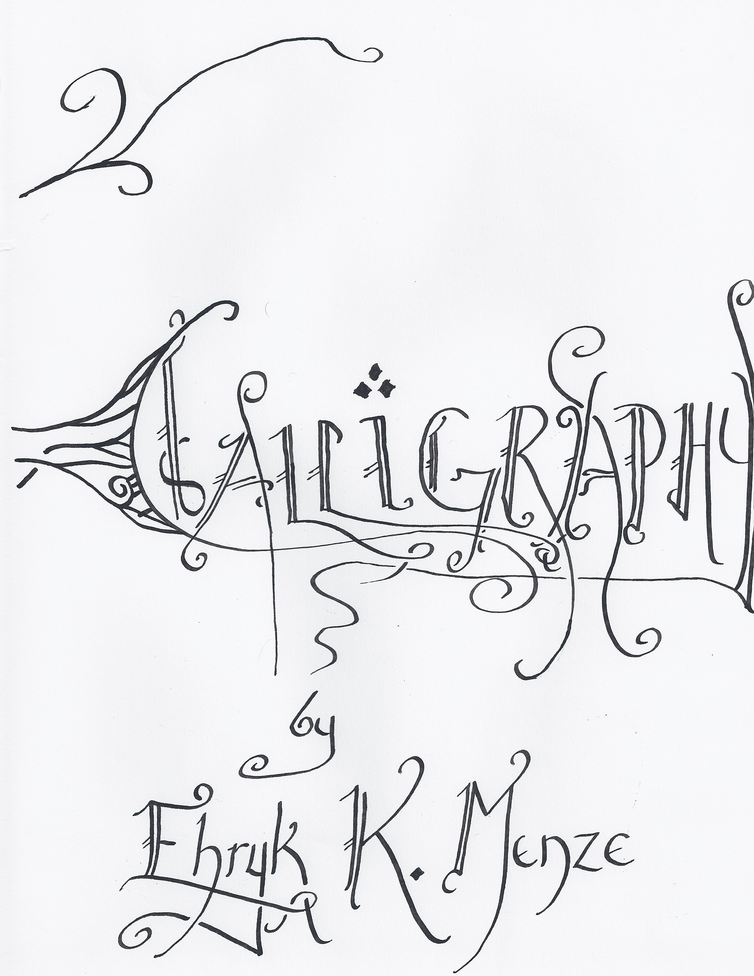 Calligraphy Notebook Cover
